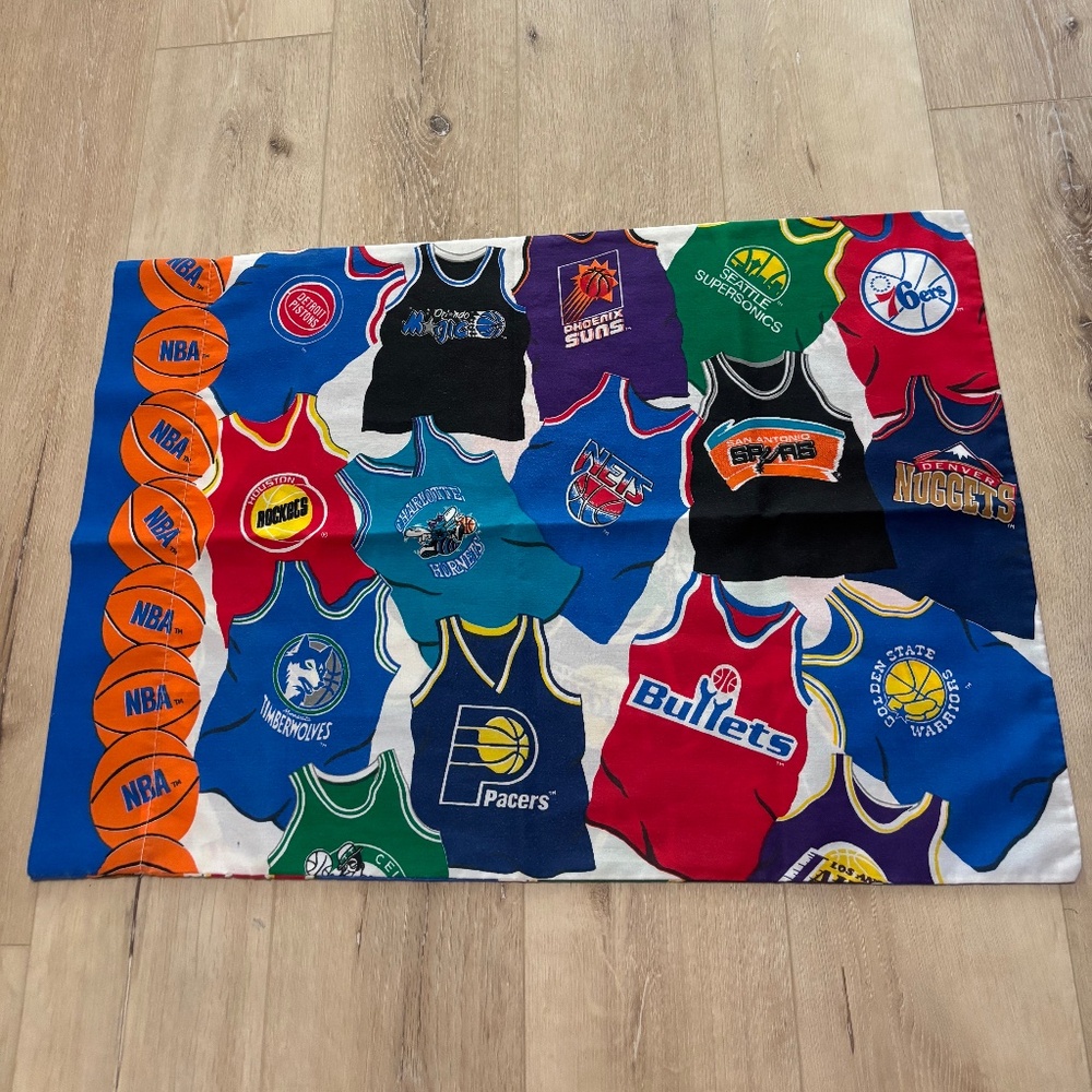 Vintage Basketball Teams NBA Pillowcase